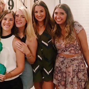 Green Blue and White Mini Jumper